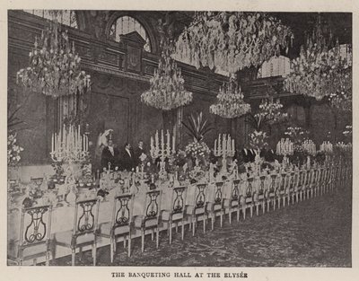 El salón de banquetes en el Elíseo de English Photographer