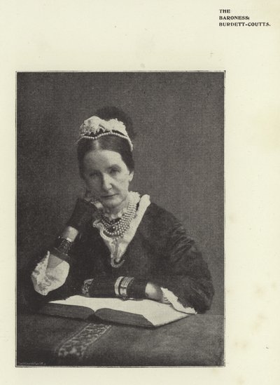 La Baronesa Burdett-Coutts de English Photographer