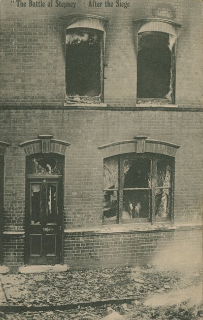 La Batalla de Stepney - después del asedio de English Photographer