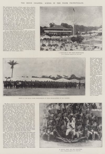 El desastre de Benín, escenas en el Protectorado del Níger de English Photographer