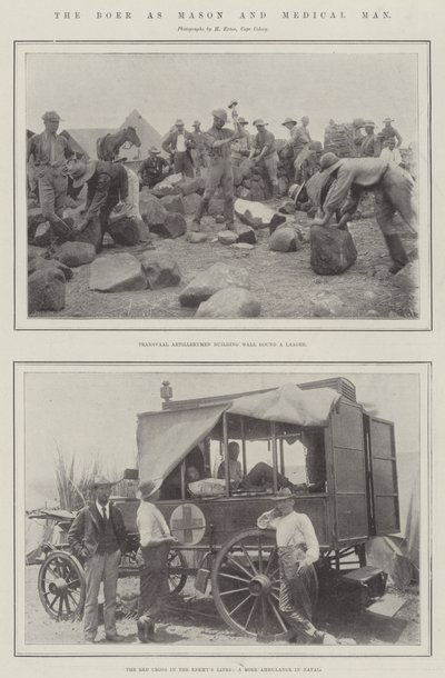 El bóer como albañil y médico de English Photographer