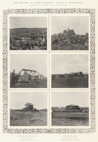 La construcción del sistema de casas de bloqueo de Lord Kitchener de English Photographer