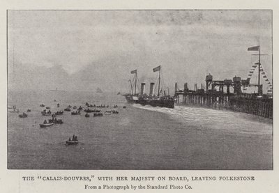 El Calais-Douvres, con Su Majestad a Bordo, saliendo de Folkestone de English Photographer