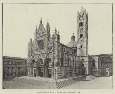 La Catedral de Siena, Italia, recientemente dañada por un Incendio de English Photographer