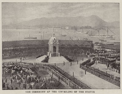 La ceremonia de inauguración de la estatua de English Photographer