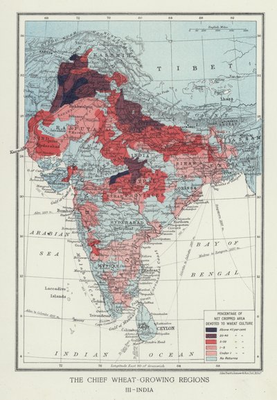 Las principales regiones productoras de trigo, India de English Photographer