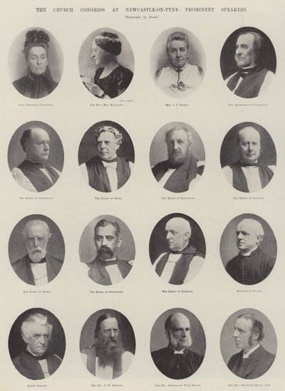 El Congreso de la Iglesia en Newcastle-on-Tyne, oradores prominentes de English Photographer
