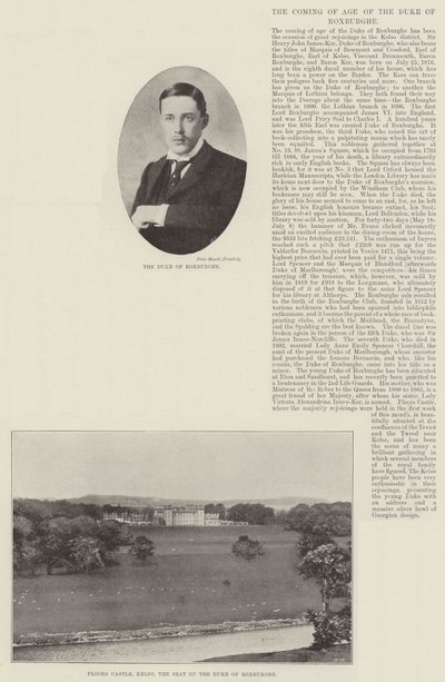 La Mayoría de Edad del Duque de Roxburghe de English Photographer