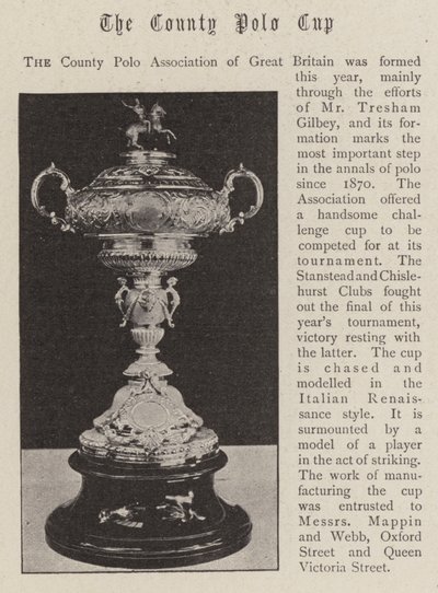 La Copa de Polo del Condado de English Photographer
