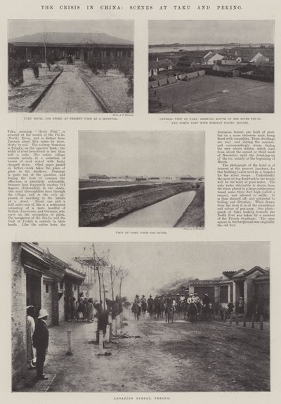 La crisis en China, escenas en Taku y Pekín de English Photographer