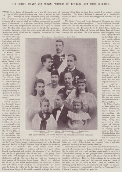 El Príncipe Heredero y la Princesa Heredera de Dinamarca y sus Hijos de English Photographer