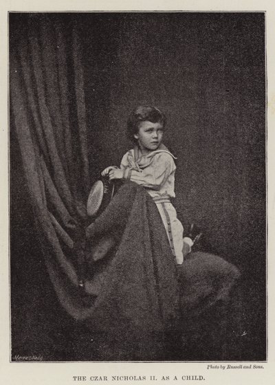 El Zar Nicolás II de niño de English Photographer