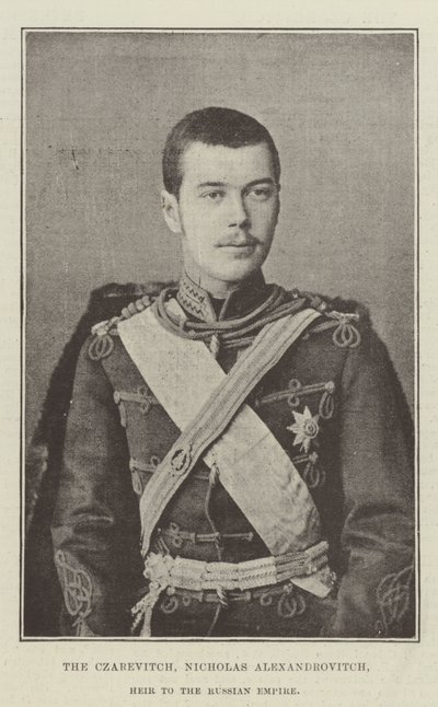 El Czarevitch, Nicolás Alexandrovitch, heredero del Imperio Ruso de English Photographer