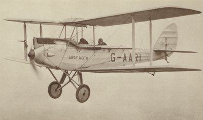 De Havilland "Moth" (foto en blanco y negro) de English Photographer