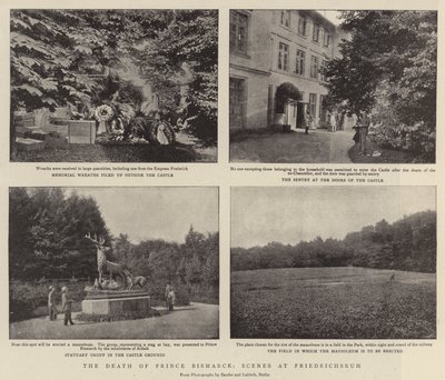La muerte del Príncipe Bismarck, escenas en Friedrichsruh de English Photographer