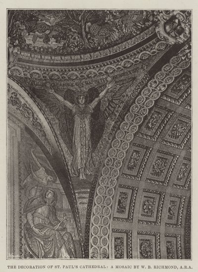 La decoración de la Catedral de San Pablo, un mosaico de W B Richmond, ARA de English Photographer
