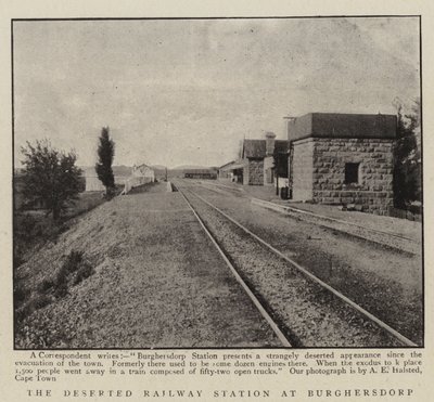 La Estación de Ferrocarril Abandonada en Burghersdorp de English Photographer