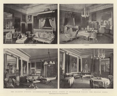 El Jubileo de Diamante, alojamiento para invitados reales en el Palacio de Buckingham, las Habitaciones Belgas de English Photographer