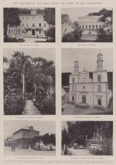 Los desastres en las Indias Occidentales, la escena de la catástrofe de English Photographer