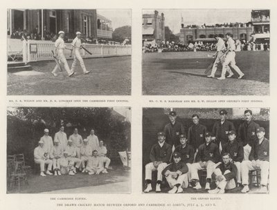 El Partido de Cricket Empatado entre Oxford y Cambridge en Lords, 4, 5 y 6 de Julio de English Photographer