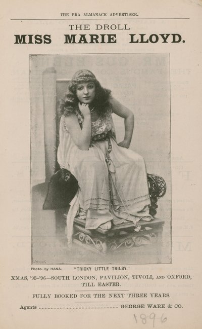 La divertida señorita Marie Lloyd de English Photographer