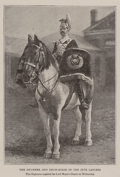 El Tamborilero y el Caballo Tamborilero de los 17º Lanceros de English Photographer