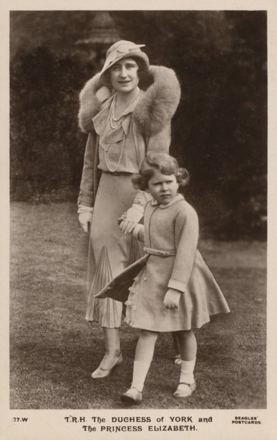La Duquesa de York y la Princesa Isabel de English Photographer