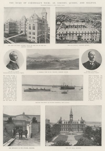 La Gira del Duque de Cornualles, San Vicente, Quebec y Halifax de English Photographer