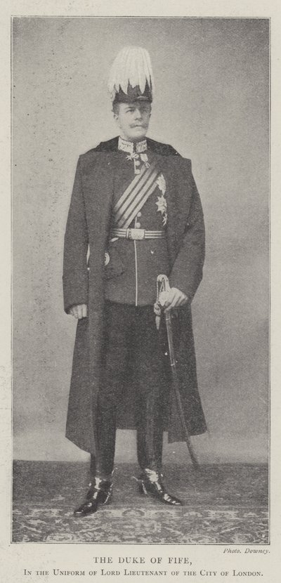 El Duque de Fife, en el Uniforme de Lord Teniente de la Ciudad de Londres de English Photographer