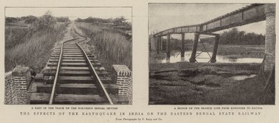 Los Efectos del Terremoto en India en el Ferrocarril Estatal de Bengala Oriental de English Photographer