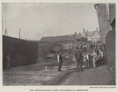 El extraordinario hundimiento de tierra en Northwich de English Photographer