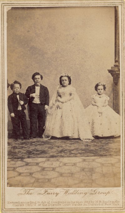El grupo de la Boda de Hadas; General Tom Thumb de English Photographer