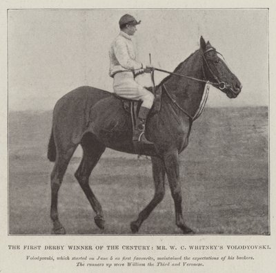 El Primer Ganador del Derby del Siglo, Volodyovski de Mr. W. C. Whitney de English Photographer