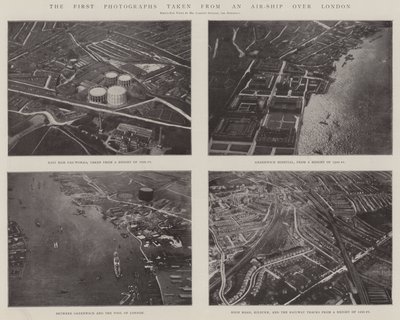 Las primeras fotografías tomadas desde un dirigible sobre Londres de English Photographer