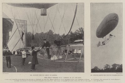 El primer viaje sobre Londres en un dirigible de English Photographer