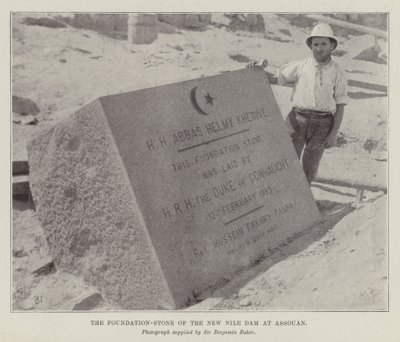 La primera piedra de la nueva presa del Nilo en Asuán de English Photographer