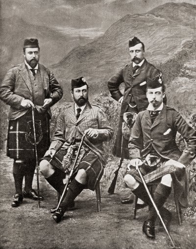 Los Cuatro Príncipes, 1881 de English Photographer