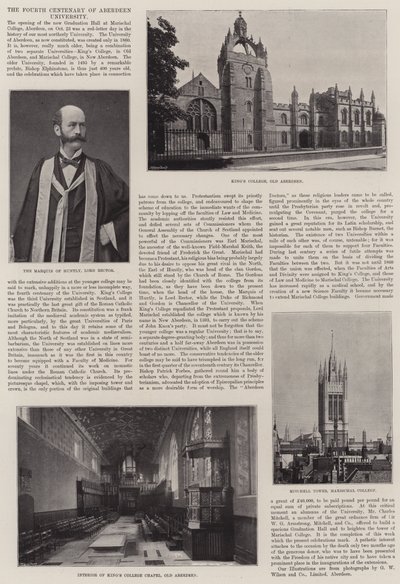 El cuarto centenario de la Universidad de Aberdeen de English Photographer