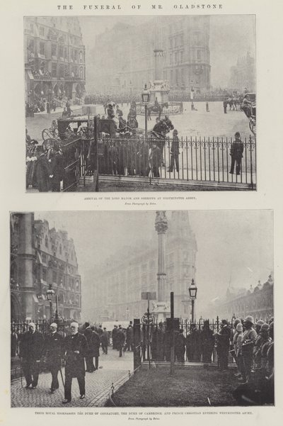 El funeral del Sr. Gladstone de English Photographer