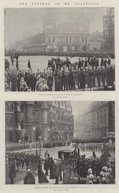 El funeral del Sr. Gladstone de English Photographer