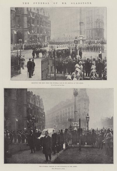 El funeral del Sr. Gladstone de English Photographer