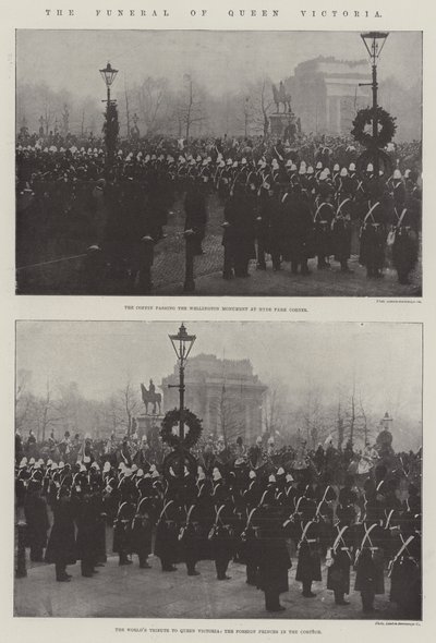 El funeral de la reina Victoria de English Photographer