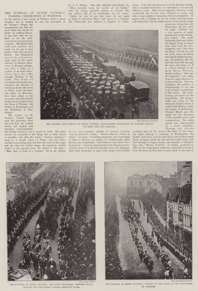El funeral de la reina Victoria, ceremonias de clausura en Windsor de English Photographer