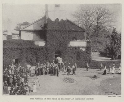 El funeral del Duque de Beaufort en la iglesia de Badminton de English Photographer
