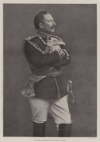 El Emperador Alemán en uniforme de Mariscal de Campo de English Photographer