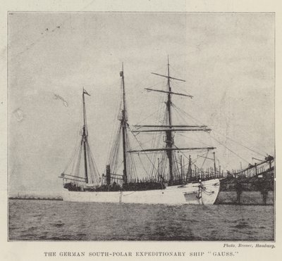 El barco de la expedición alemana al Polo Sur Gauss de English Photographer