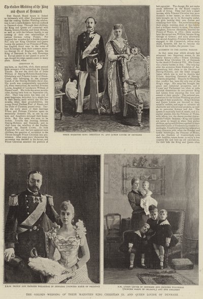 Las bodas de oro de Sus Majestades el Rey Christian IX y la Reina Louise de Dinamarca de English Photographer