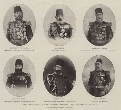 La Guerra Greco-Turca, Ministros y Oficiales Comandantes Turcos de English Photographer