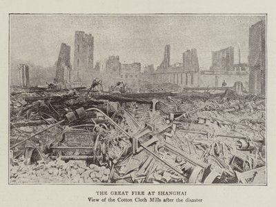 El gran incendio en Shanghái de English Photographer