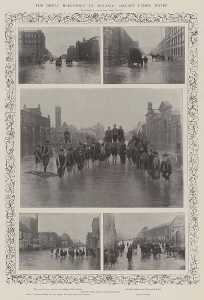 La gran tormenta de lluvia en Irlanda, Belfast bajo el agua de English Photographer